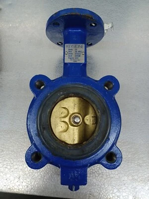 3” KEYSTONE  BUTTERFLY VALVE FIG 222  250 PSI  - Image 1 of 4