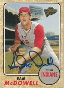SAM MCDOWELL CLEVELAND INDIANS SIGNED 2004 TOPPS ALL-TIME FAN FAVORITES #85 - Picture 1 of 1