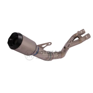 Puntas de sistema de silenciador de cola media de escape de titanio para Yamaha MT-10 YZF R1 2015-2020 - Imagen 1 de 3