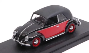 VW CABRIO KARMANN 1949 BLACK/RED 1:43 - Foto 1 di 1