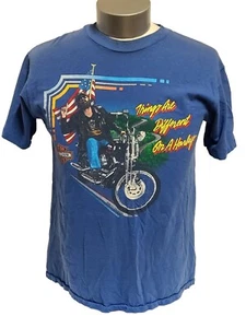 Camisa Harley-Davidson Single Stitch 1989 de colección, "Las cosas son diferentes en una Harley" - Imagen 1 de 12