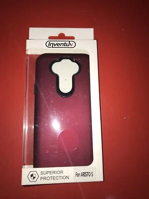 LG K31, ARISTO 5 Y FORTUNE 3 INVENTUV ~ FUNDA HÍBRIDA BORGOÑA Foto 1 de 2