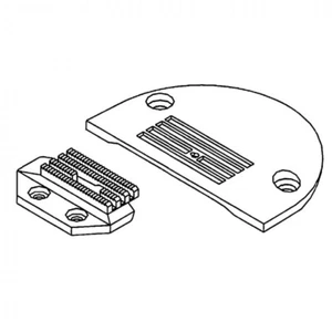 KN9000C NEEDLE PLATE + KF9000C FEED DOG FOR A.O. JUKI, BROTHER - CHOOSE SIZE - Picture 1 of 5