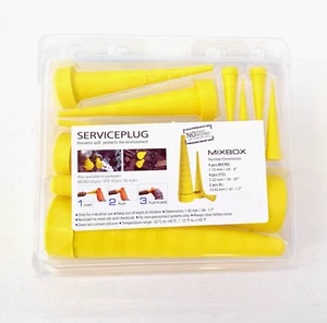 Yelloc Hydraulik Gummi Service Stecker Schlauch Bung gemischt 10er Set Stecker - Bild 1 von 6