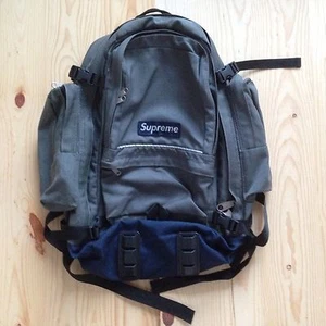 VINTAGE SUPREME 4TH EVER BACKPACK 1998 GRAY BAG BOX LOGO CORDURA HOLY GRAIL - Picture 1 of 8