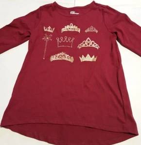 Epic Tnreads Girls Red Long Sleeve Graphic T-shirt 6 - Picture 1 of 7