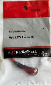 RADIO SHACK -276-0270 BUILT IN RESISTOR RED LED ASSEMBLY