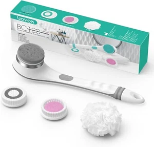 Elektrische Körperbürste Dusche, Wiederaufladbar mit langem - 4 Reinigungsköpfen - Bild 1 von 6