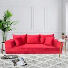 Arabic MAJLIS Floor Sofa | Three Seater Velvet SOFA Set | Bespoke Bench CUSHIONS