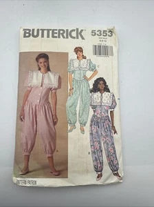 Tuta vintage Butterick 5353 modello mancante taglia 6 8 10 NON TAGLIATA - Foto 1 di 7