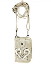 Western Style Small Concho Buckle Heart Crossbody Cell Phone Purses Handbags wit