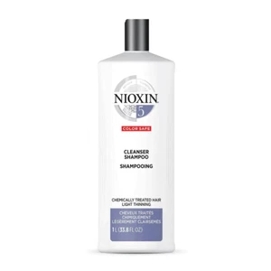 Champú limpiador Nioxin System 5 cabello tratado químicamente con ligero adelgazamiento 1 L - Imagen 1 de 1