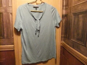 Superb Laura Ashley Ladies t shirt size 10 in Olive green - Picture 1 of 9