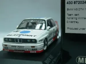 WOW EXTREMELY RARE BMW M3 E30 #24 Manthey Noris 1987 DTM 1:43 Minichamps-Spark - Picture 1 of 2