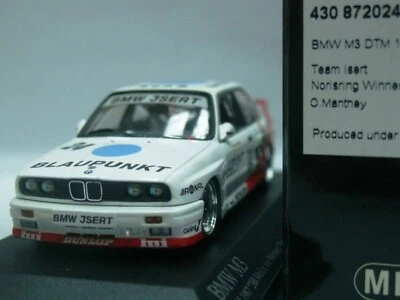 WOW EXTREMADAMENTE RARO BMW M3 E30 #24 Manthey Noris 1987 DTM 1:43 Minichamps-Spark Foto 1 de 2