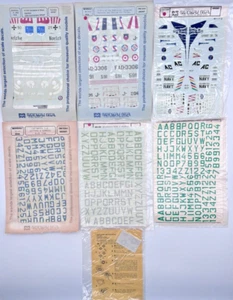 Lot de 7 pièces autocollants MicroScale 1/72 kits modèles, 72-173, 72-0409, 72-466, 72-41 - Photo 1/9