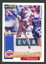 CHUCK KNOBLAUCH - 1998 UPPER DECK COLLECTOR'S CHOICE - #159 - MINNESOTA TWINS