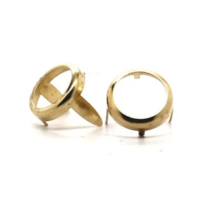 Soportes de piedra anillos base redondos de latón de 1/2" de diámetro Pack de 100 - Imagen 1 de 4