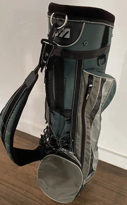 Mizuno Green Golf Bag with 4 Compartments Padded Strap Multi Pocket - Image 1 of 4