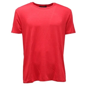 3629AH men's jersey DANIELE FIESOLI red slub linen t-shirt man - Picture 1 of 4
