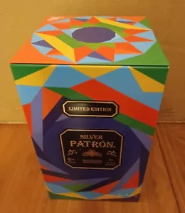 2022 Mexican Heritage Tin Silver PATRON Tequila Limited Edition Empty Box RARE - Picture 1 of 4