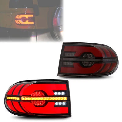 LED Tail Lights for Toyota FJ Cruiser 2007-2020 Black Rear Lamps Pair Assembly Foto 1 de 4