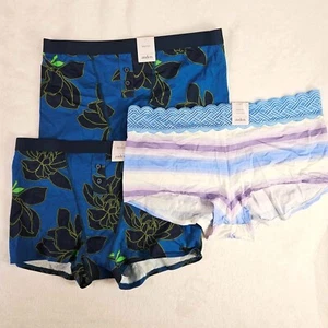 Auden 3pk Assorted Boy Shorts Underwear Women Large Stretch - Picture 1 of 11