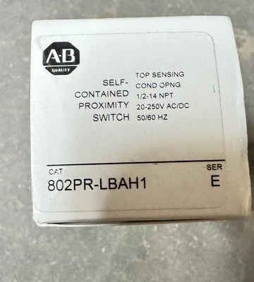 NEW ALLEN BRADLEY 802PR-LBAH1 /E Proximity Switch  AC/DC - Image 1 of 4