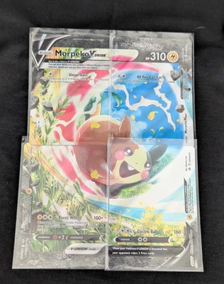 Pokemon TCG: Morpeko V-Union Complete - Set of 4 - Black Star Promo - Image 1 of 2
