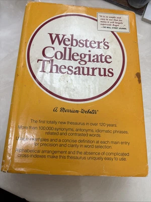 Vintage Merriam Webster's Collegiate Thesaurus 1976 w Original Dust Jacket - Image 1 of 4