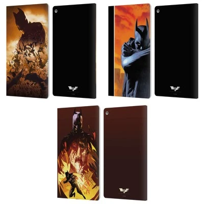 OFFICIAL BATMAN BEGINS GRAPHICS LEATHER BOOK WALLET CASE COVER FOR AMAZON FIRE - Image 1 of 4