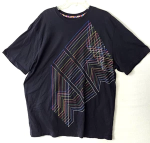 Nike AIR 3XL Black Tee Geometric Retro Y2K Graphic Sportswear  - Picture 1 of 7