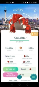 Groudon mit Vegas Hintergrund - Pokemon Go - Bild 1 von 1
