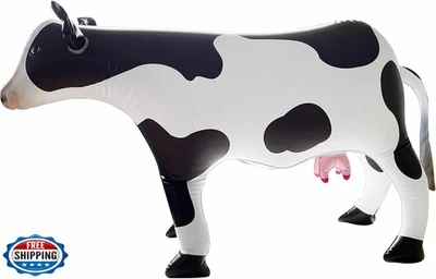 ILEISURELY Inflatable Cow, 37" Lifelike Cow Balloons Birthday Decorations for - Image 1 of 4