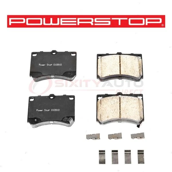 PowerStop Front Disc Brake Pad & Hardware Kit for 1992-1996 Mazda MX-3 - nt Foto 1 de 4