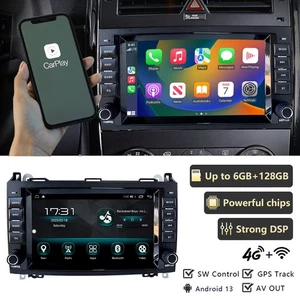 Carplay Car Stereo Radio GPS Navi WIFI For Mercedes Benz B A W245 W169 Sprinter - Picture 1 of 23