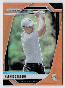 Panini Prizm LIV GOLF 2025 Henrik Stenson #76 Orange Prizm/75 Majestics GC - Imagen 1 de 2