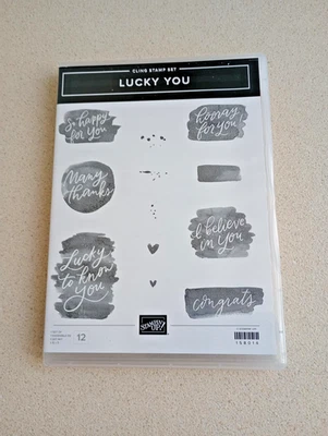 Stampin' up' Lucky you Cling Stamp set New - Image 1 of 3