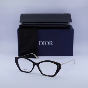 Dior MISSDIORO S1F 2200 Dark Havana/Gold 54mm Eyeglasses New Authentic - Picture 1 of 7