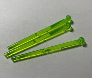 Lego 3x Projectile Arrow Kanone Waffe Spring Shooter 15303 Trans Bright Green - Picture 1 of 1