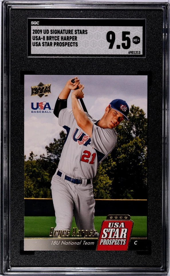 Bryce Harper 2009 Upper Deck USA Baseball Star Prospects Rookie #USA-8 SGC 9.5 - Imagem 1 de 2
