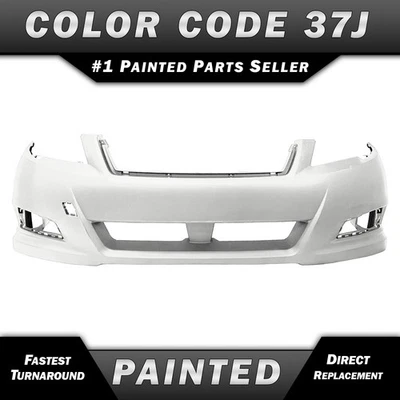 NEW Painted *37J - White* Front Bumper Cover Fascia for 2010-2012 Subaru Legacy - Imagem 1 de 4