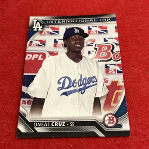 Tarjeta de novato Bowman Oneil Cruz International Ink #II-OC (RC) 2016 - Imagen 1 de 8
