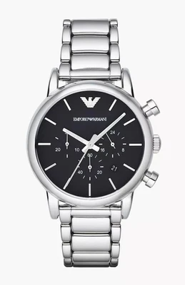 Reloj cronógrafo de acero inoxidable EMPORIO ARMANI $325 para hombre 41 mm NUEVO AR1853 Foto 1 de 4