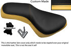 CREAM AND BLACK CUSTOM FITS GILERA COUGAR 125  DUAL LEATHER SEAT COVER