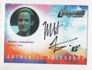Carta autografa Cryptozoic Legends of Tomorrow Matt Letscher ML1 - Foto 1 di 1
