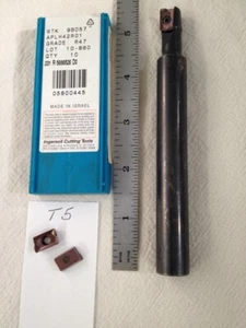 1 NEW INGERSOLL INDEXABLE END MILL CUTTER. 12J1Q0599R02. W/ 10 APLH INSERTS (T5) - Picture 1 of 8