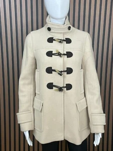 Banana Republic Women's Coat Pea Toggle Long Sleeve Flap Pockets Wool XS Beige - Picture 1 of 9