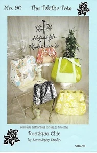 Patrón de bolso The Tabitha de Boutique Chic * Patrón de papel * Cartera * 2 tamaños - Imagen 1 de 2