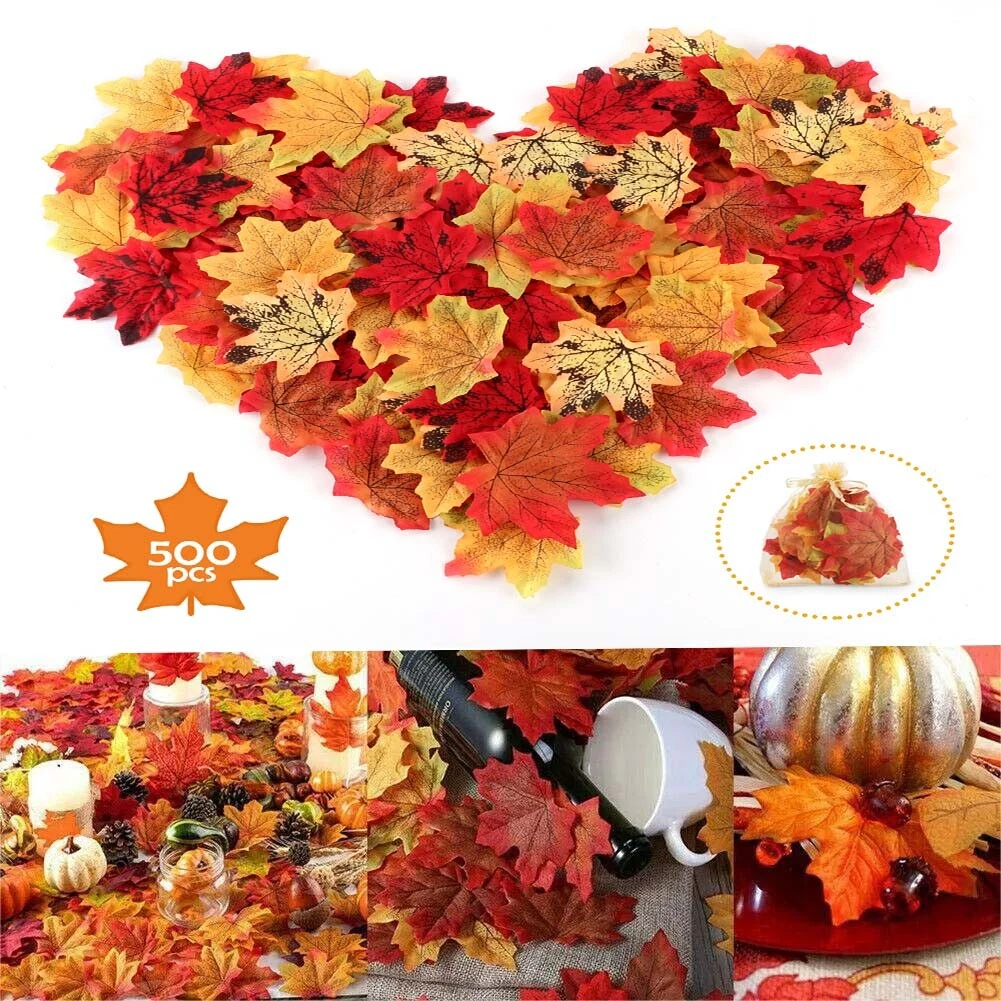 Künstliche Herbstblumen Set – 2 Topfpflanzen (orange/rot), Je 29 Cm Hoch, Für Tischdeko